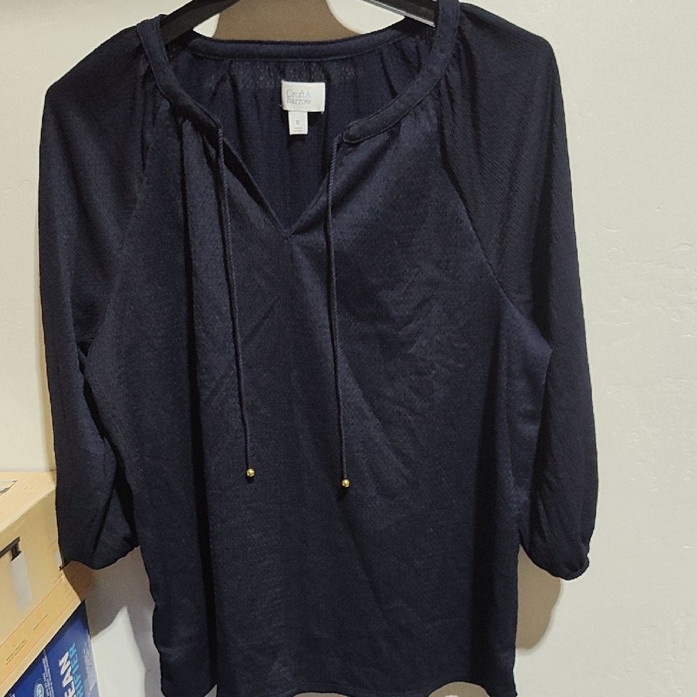Women's Navy Top, XL, Croft&Barrow